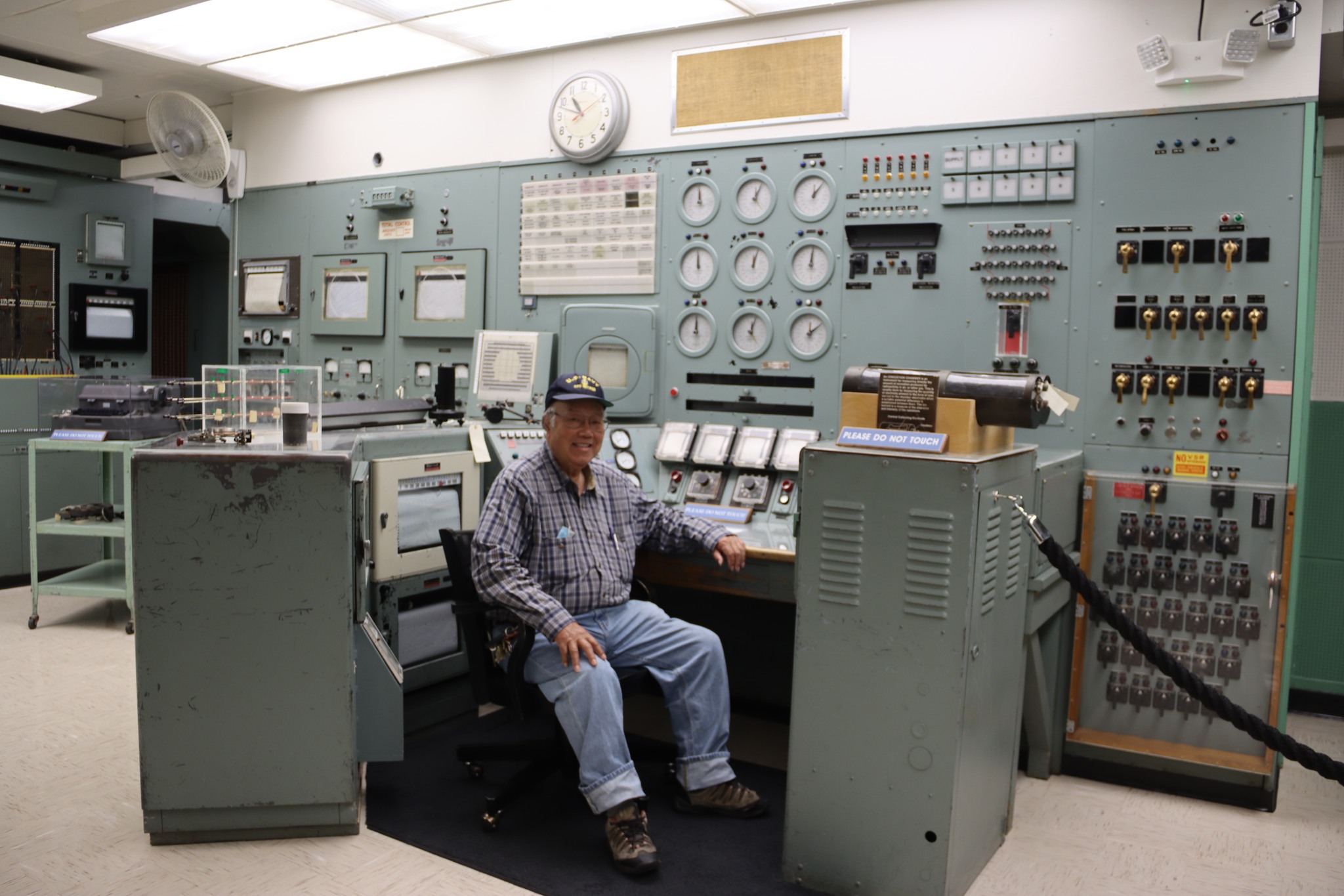 Wong at controls